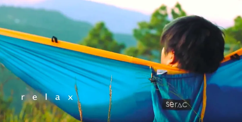 Serac hammock review lounging in a double xl camping hammock